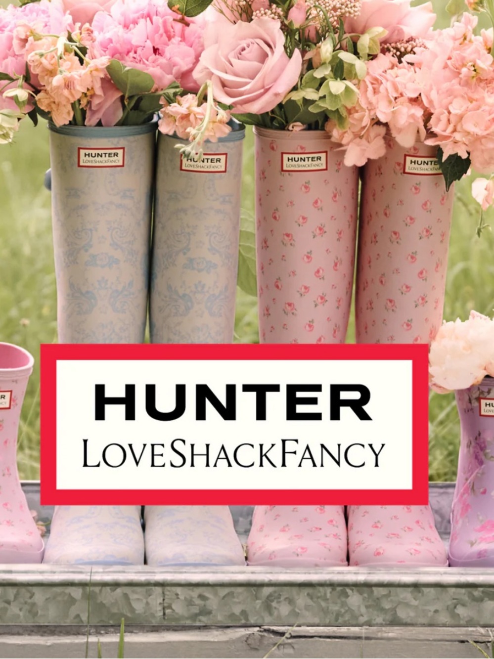 Hunter *LoveFancyShack rain boots. Size 8 - Picture 16 of 17